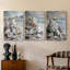 Sea and Shore  Series  LV  -Set Of 3 Gallery Wrapped Canvas -Ready to Hang-12858141
