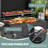 Costway 50.5'' W Barrel Charcoal Grill