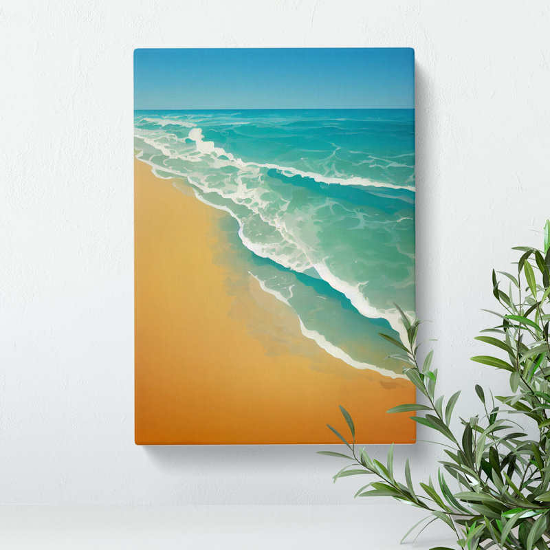Sandy Beach - Wrapped Canvas, 50cm H x 35cm W x 3cm D