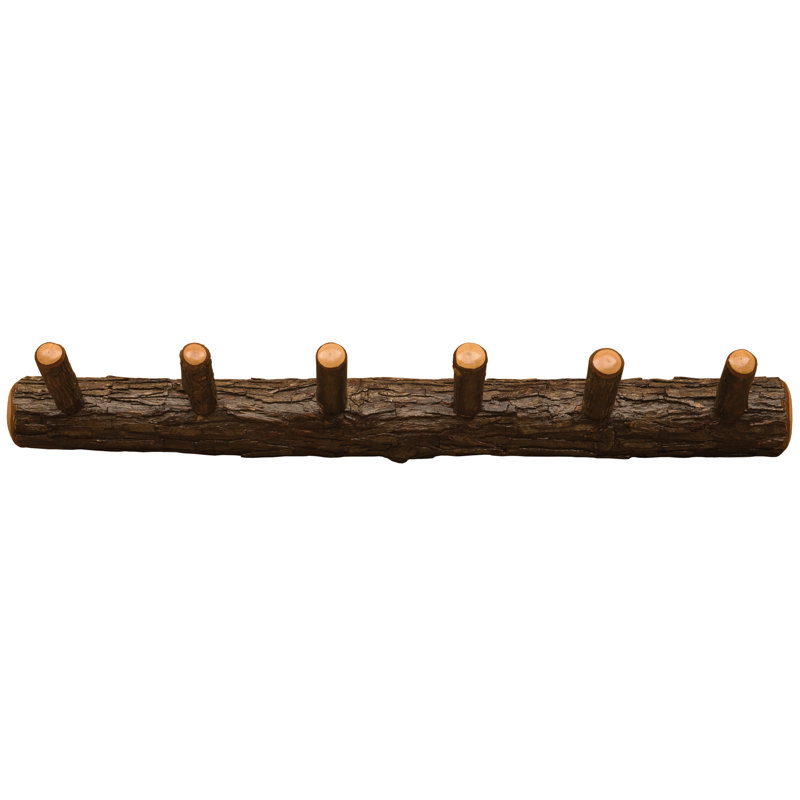 Portemanteaux mural Fireside Lodge Hickory, 36 po avec 6 chevilles