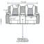 Causeuse inclinable électrique en cuir 73,5 po avec console et porte-gobelets-799363979