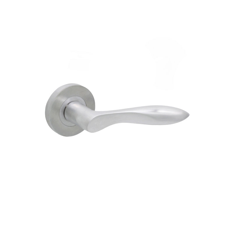Pearle Lever Door Handle, Satin Chrome