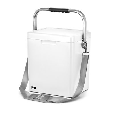Permasteel 14Qt Picnic Plastic Cooler With Strap White