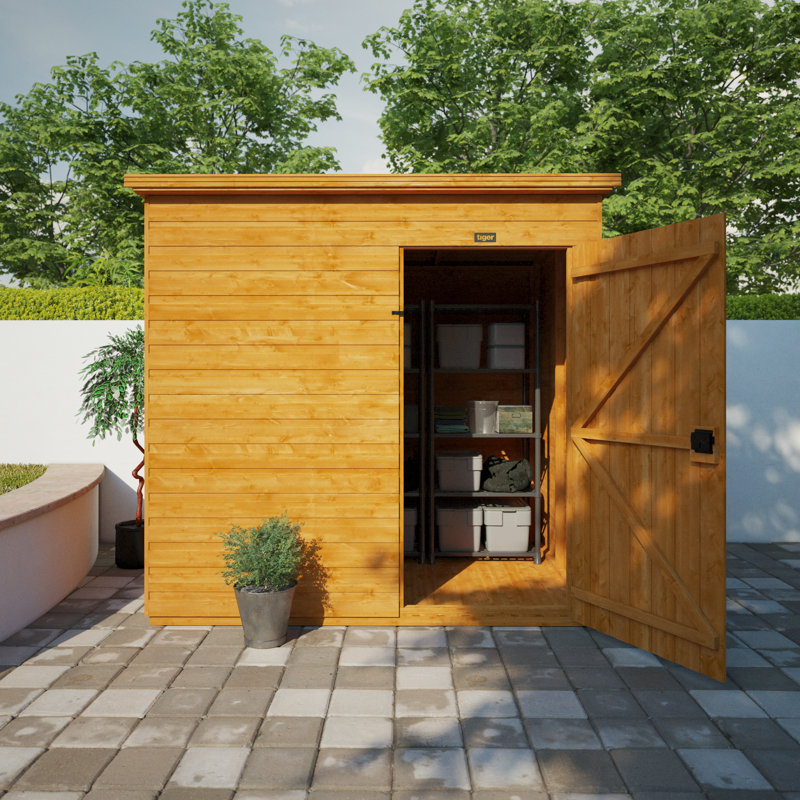 7x5w Tiger Shiplap Windowless Pent