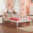 Lampley Solid Wood Platform Bed with Bookcase-407687485-407687472