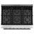Cosmo 36 in. Haven Collection 6.0 cu. ft. Gas Range, 6 Burners, Convection Oven, Knob LEDs, Storage Drawer, Stainless Steel
