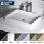 Lavabo de salle de bain rectangulaire 23-5 / 8 po x 17-3 / 4 po Karran Sternhagen SQS500-102145197