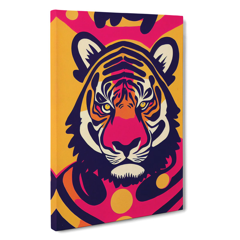 XC1022-4664X Tiger Abstract No.2 - Wrapped Canvas Print, 76cm H x 50cm W x 3cm D