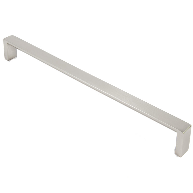 Poignée barre 12 po Modern Square, Nickel satiné
