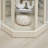 Lighted Glass Display Cabinet with Adjustable Shelves, Carved Decoration, and Wine Storage, Perfect for Home or Office Use in White-1431767597