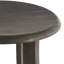 Bois gris foncé contemporain - siège sans coussin au design sans dossier