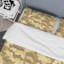 Ensemble de housse de couette en microfibre beige / brun 3 pièces