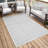 Latitude Run Guilded Gate Natural Skyview High Low Indoor Outdoor Rug-735583384