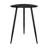 Xander Black Triangular Solid Wood End Table
