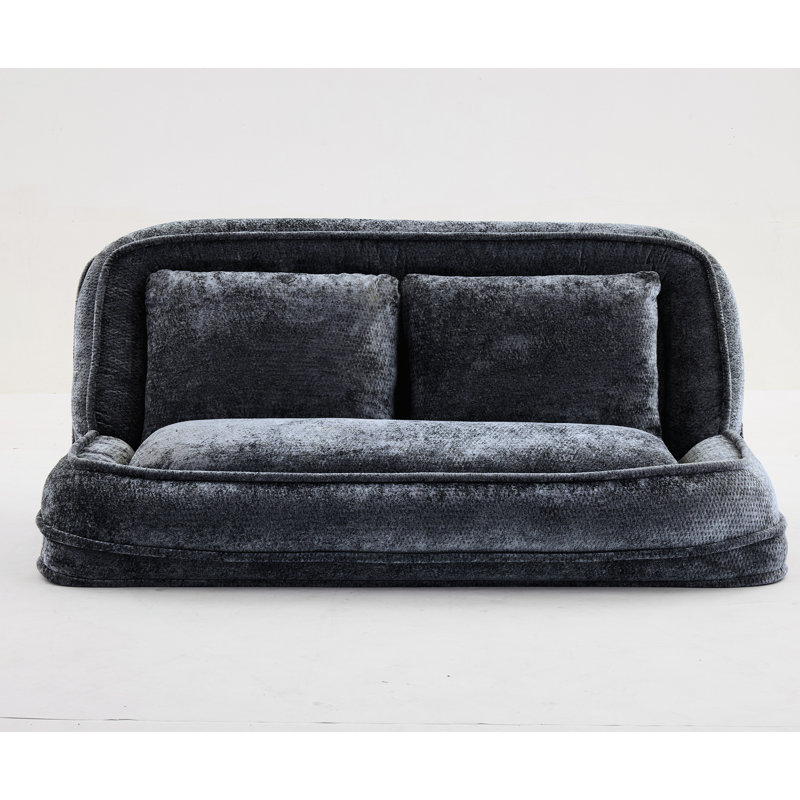 New Arrived Double Human Dog Bed Lazy Extra Large Floor Couch 5 Adjustable Positions Chenille Dark Gray For Relaxing In With - Gear Adjustment Reading