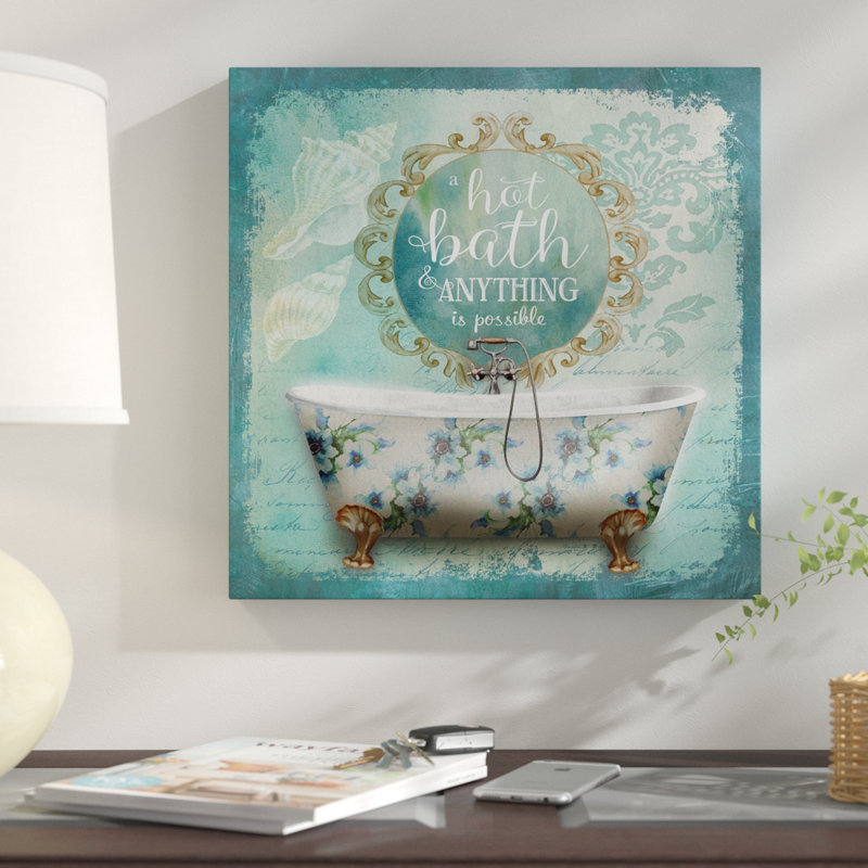 «Mirror Bath I», reproduction d'impression, H 32 po x l 32 po x P 1,5 po, Toile tendue