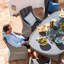 Sofia 8 Seat Oval Firepit Dining Set