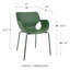 Fauteuil d'extérieur empilable Allenhurst vert-257146092