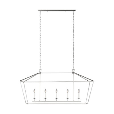 Lustre géométrique à 5 lumières pour îlot de cuisine Tari