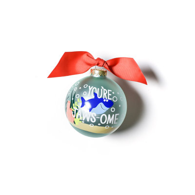 3.93'' Handmade Glass People Ball Ornament