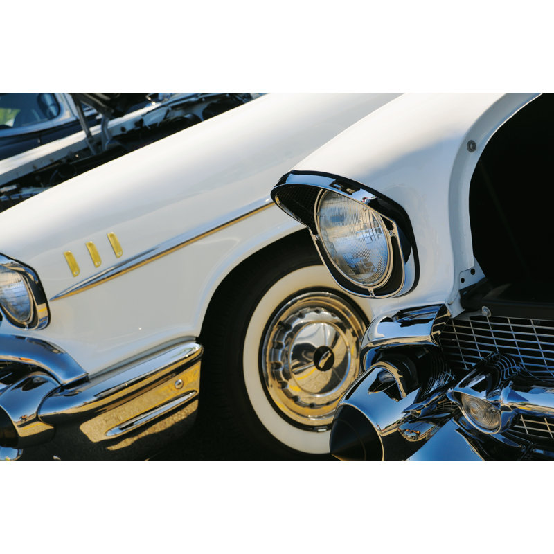Row Vintage Cars 2 - Wrapped Canvas Print, 81cm H x 122cm W x 3.8cm D