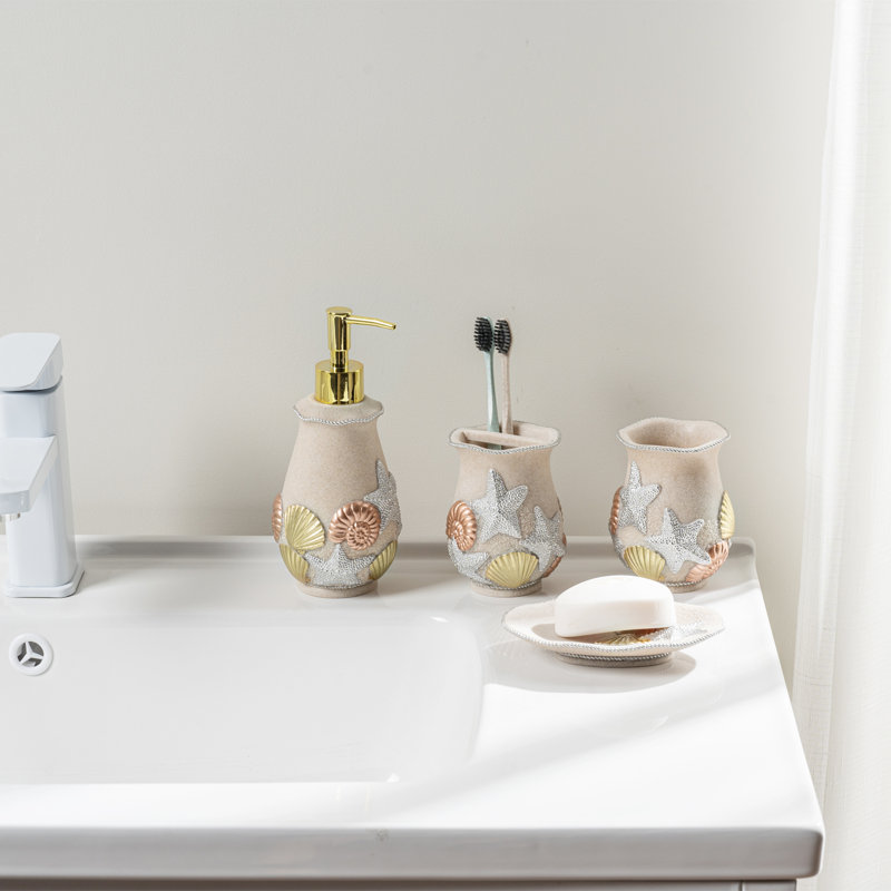4 Piece Bathroom Accessory Set