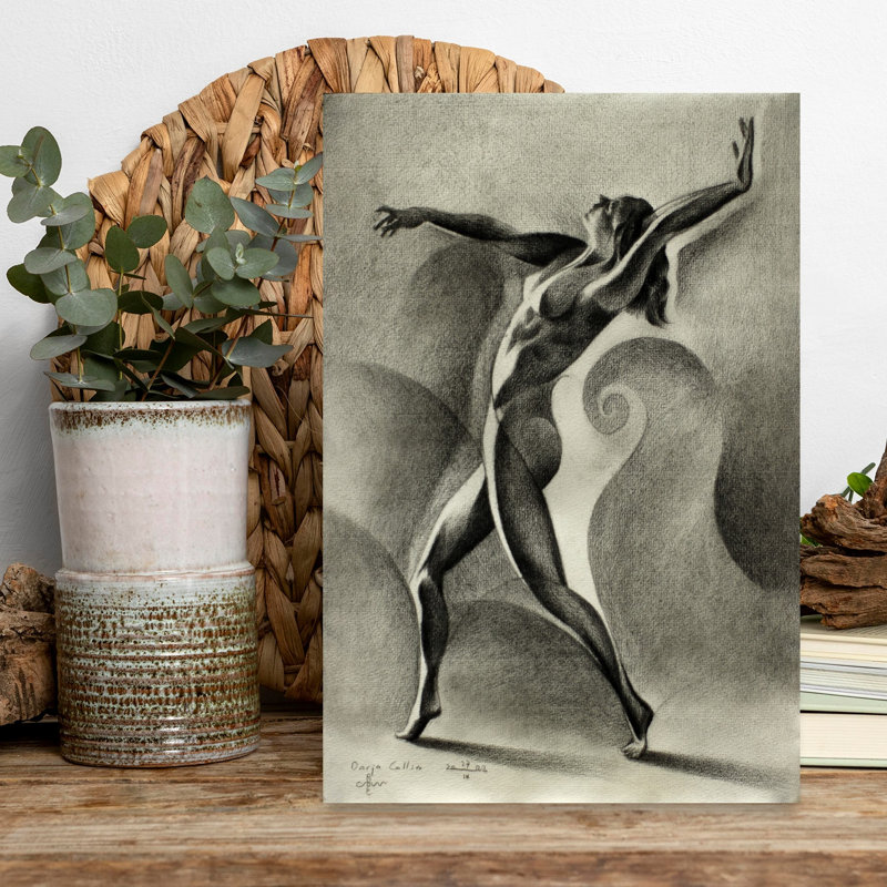 «Dynamic Nude Dancer», reproduction d'art murale, 18" H x 12" W