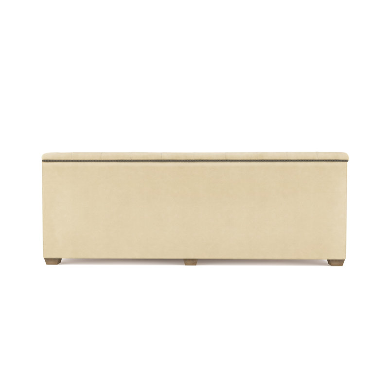 Hudson Tufted Sofa, Vintage Leather Oyster, Weathered