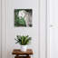 Key cabinet, Opens to the left, 30x30x5, Black, A white tiger in a green environment, 