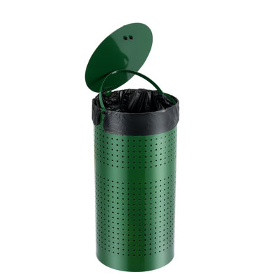 Dog Poop Trash Can 11.5 Gallons Weather-Resistant Dog Waste Bin with Lid