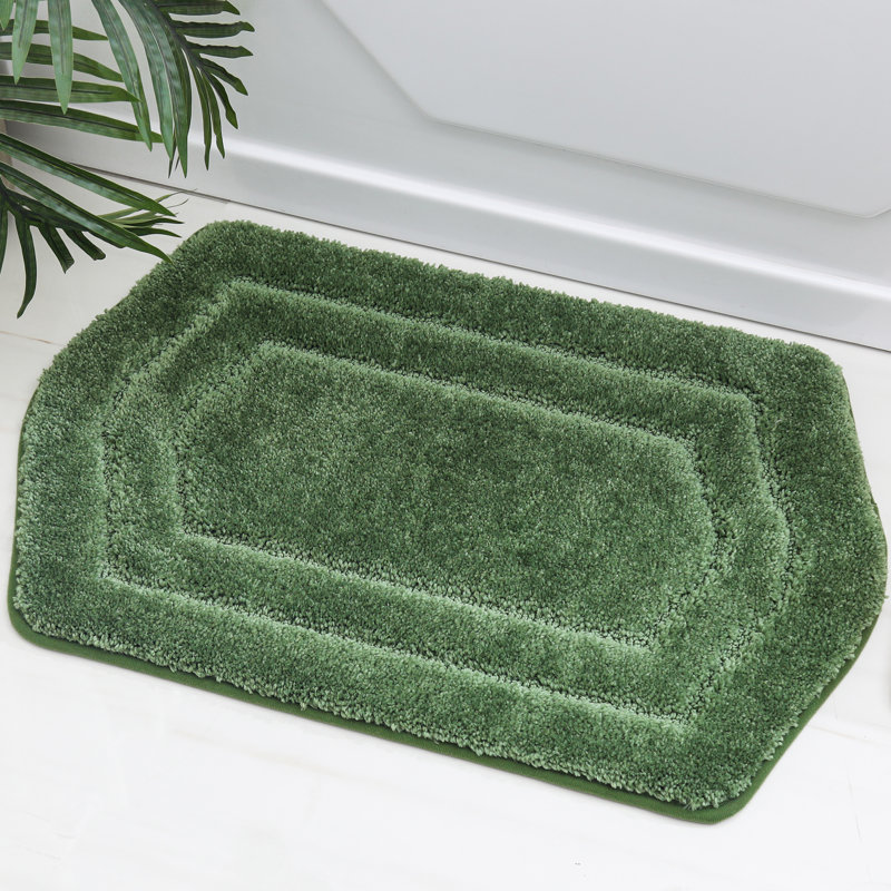 Non-Slip Bath Rug, Green, 43.2cm W x 68.6cm L