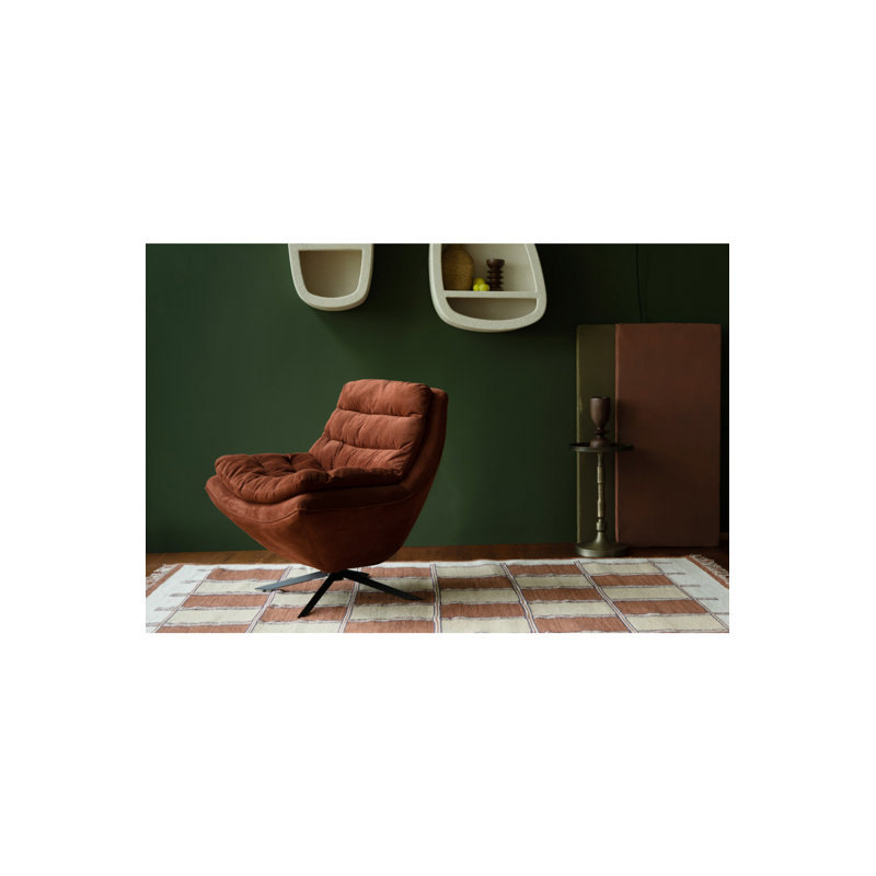 Rug Cotton Checkered Area Rug, Rectangle 5'3" x 7'7"