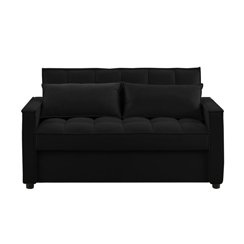 Causeuse Collinward de l 53 po avec dossier capitonné réglable et prise USB Collinward, 33.46" H x 58.26" W x 33.85" D