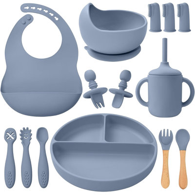 14-piece Silicone Baby Feeding Set
