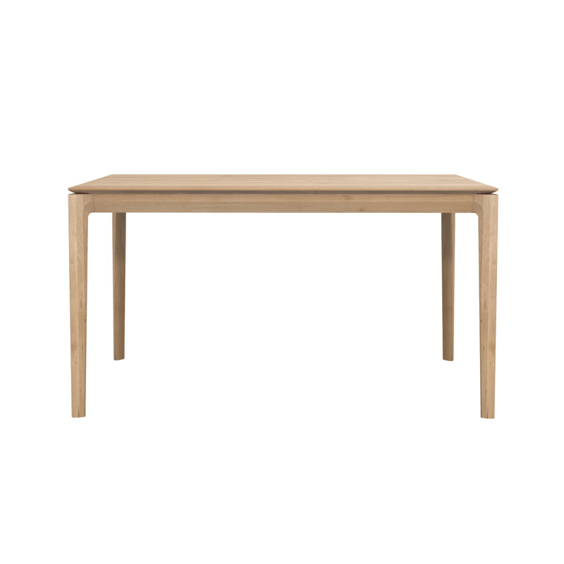 Bok Solid Wood Dining Table, Natural Oak, 30"H x 55.5"L x 31.5"W