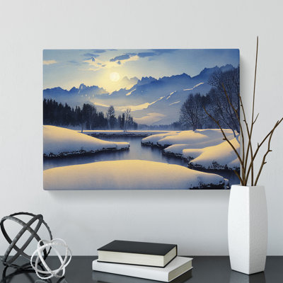 Winter Mountain Landscape Vol.4 - Wrapped Canvas