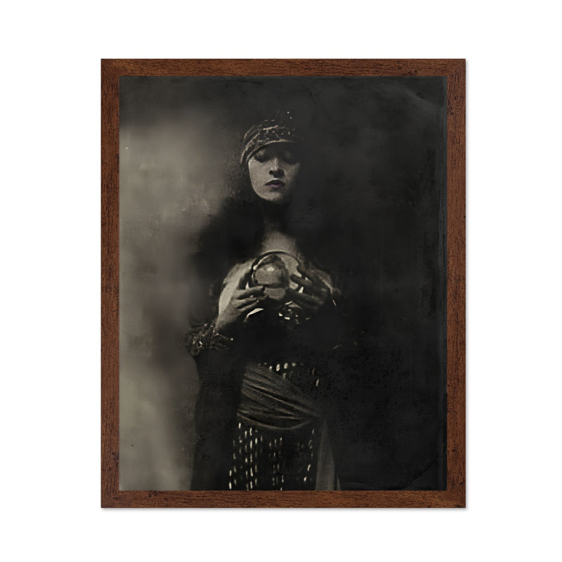 Fortune Teller No1, Affiche, H 18 po x l 24 po, Encadrement brun