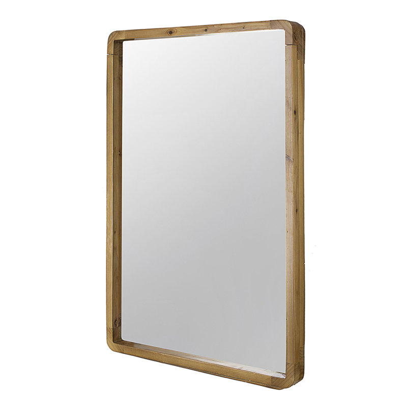 24"X36" Rectangle Wood Mirror