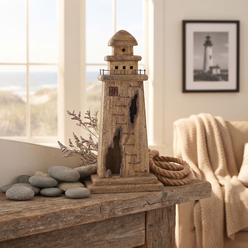 9x3.5x17.5" Lighthouse Decor