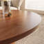 Table basse ronde en bois massif, de style milieu du siècle, pour le salon et la décoration intérieure-1350858371