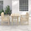 Gosnold 4 - Person Wood Patio Dining Set with Rectangular Table