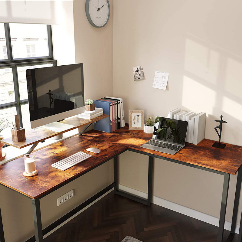 Bureau en L avec rehausse