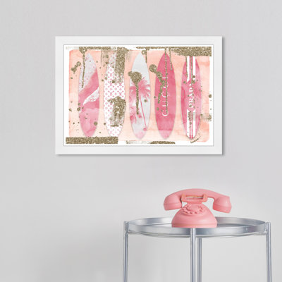 «Fashion Surf Collection Blush», impression encadrée