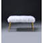 Banc en fausse fourrure et finition