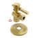 Kingston Brass Concord 1/2-Inch Sweat x 3/8-Inch OD Comp Quarter-Turn Angle Stop Valve with Flange