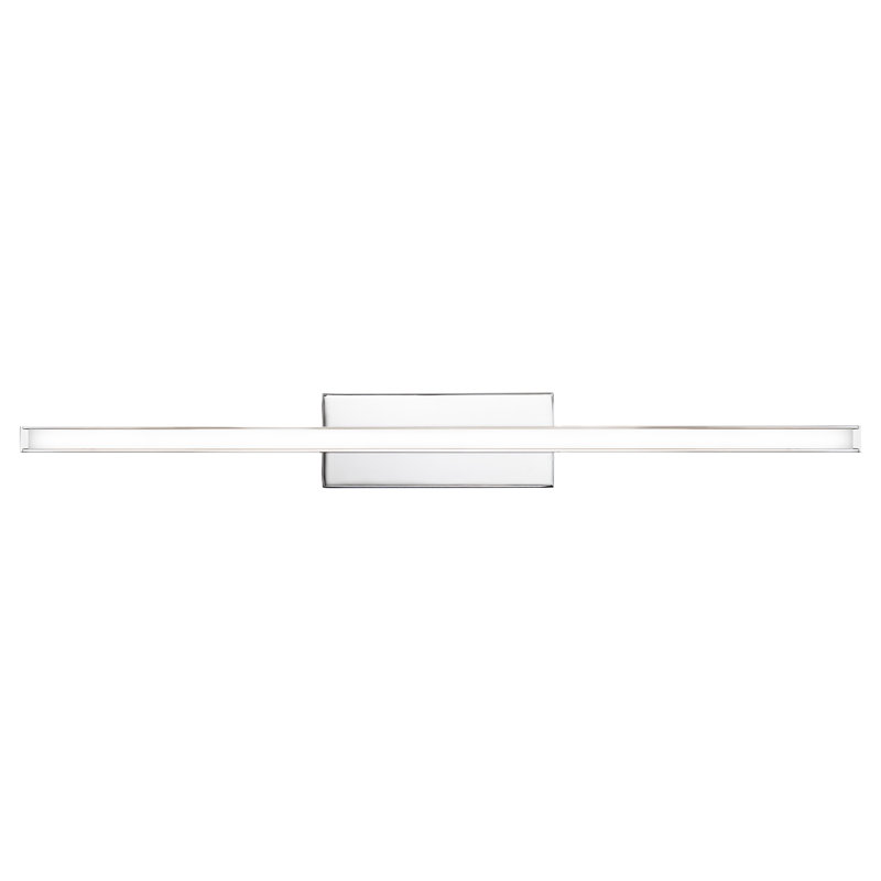 Rochelle LED Flush Mounted Sconce, Chrome, 2.75" H x 24" W x 1.63" D
