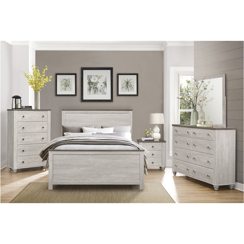 canora grey dresser Contemporary Design 8-Drawers Dresser 1Pc Bedroom Furniture Warm Raised  Panel Front