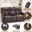 Causeuse inclinable avec console et haut-parleurs Bluetooth, canapé inclinable manuel Rv-811997980