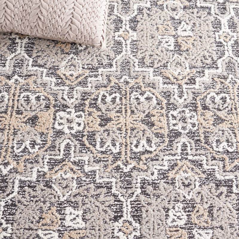 Antiquity Hand Tufted Performance Southwestern Rug, Square 6'