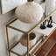Maraya 100cm Glass Top Console Table-70857567